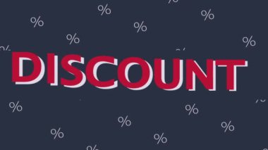 İndirim ve satış afişi pürüzsüz ve reklam ya da reklam için arka planda. Satış kavramı - özel teklif için hareket eden döngü videosu, hareketsiz animasyon indirimsiz giriş