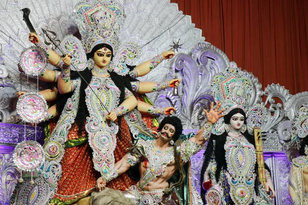 Durga Puja Найбільший Фестиваль Індії Фестиваль Durga Puja Демонструє Індійську — стокове фото