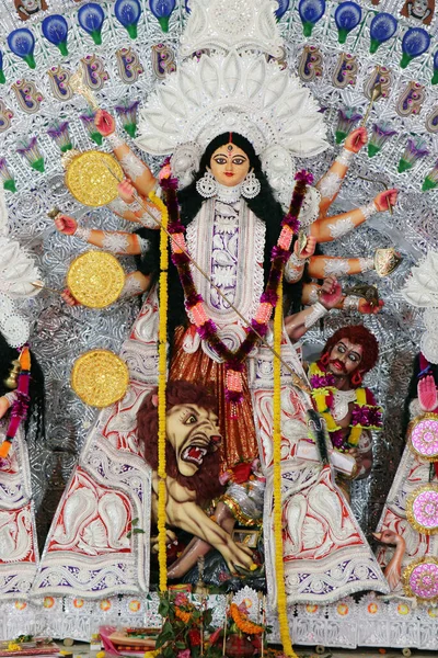 Durga Puja Indiens Största Festival Durga Puja Festivalen Visar Upp — Stockfoto