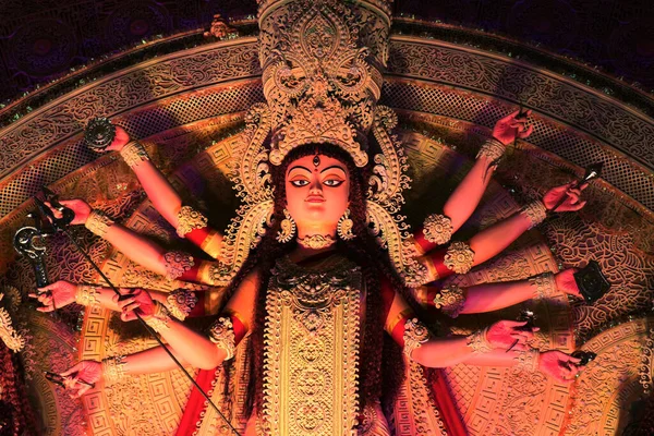 Durga Puja Найбільший Фестиваль Індії Фестиваль Durga Puja Демонструє Індійську — стокове фото