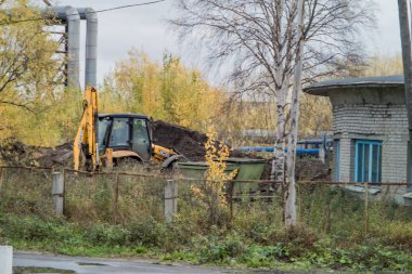 Yard, Bahçesi, mavi, sonbahar,