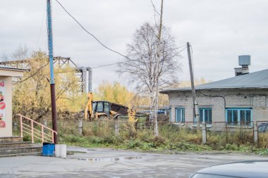 Yard, Bahçesi, mavi, sonbahar,