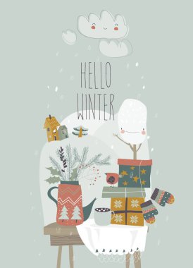 Hediyeler ve Noel öğeleriyle dolu bir hayat