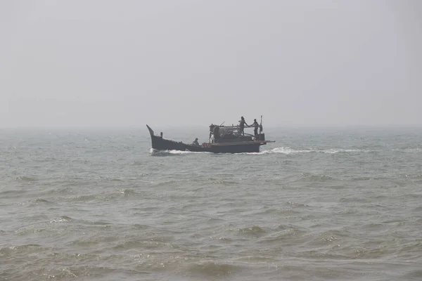 Bateau Pêche Sur Mer Trolling Boat Dans Océan — Photo