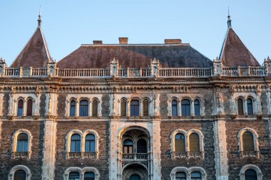 Budapeşte 'den günbatımından önce eski mimari