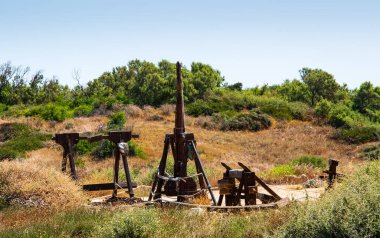 Apollonia Ulusal Parkı, İsrail 'de antik kuşatma silahları