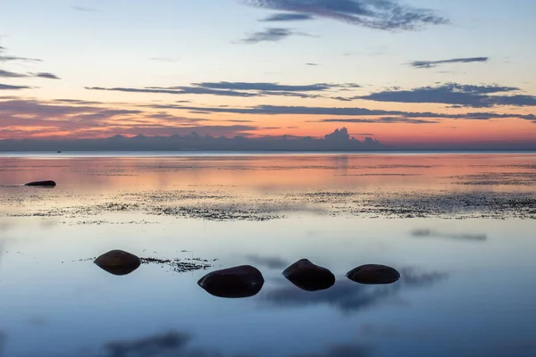 Sommermorgen Landschaft Des Ladoga Sees Leningrader Gebiet Russland — Stockfoto