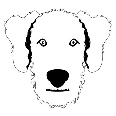 Airedale terrier avatar silueti