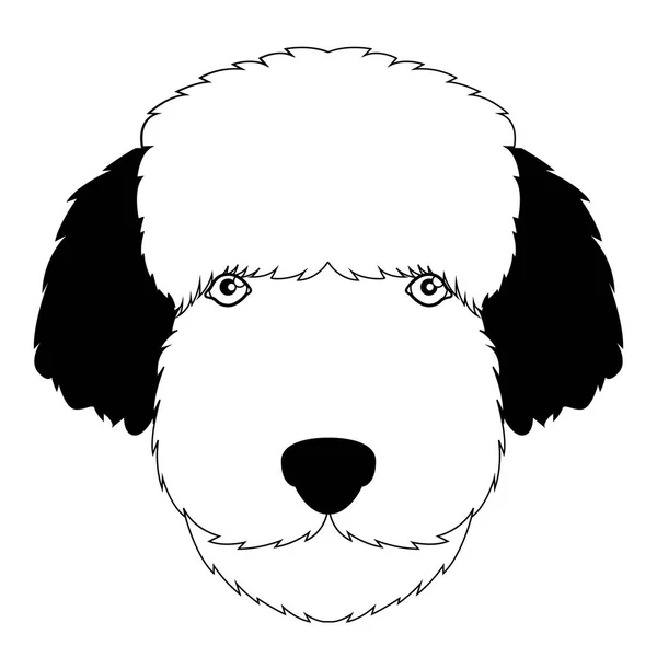 Silueta de un avatar zorro terrier — Archivo Imágenes Vectoriales