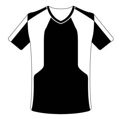 İzole spor gömlek simgesini