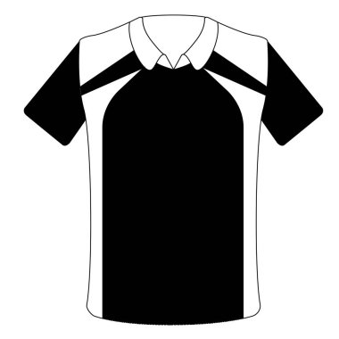 İzole spor gömlek simgesini