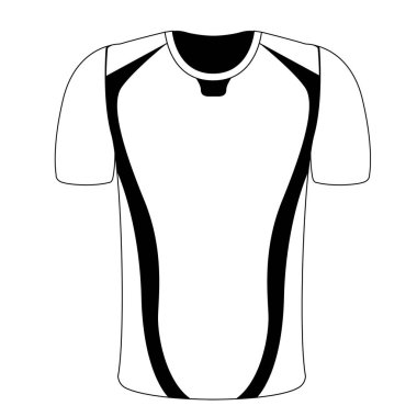 İzole spor gömlek simgesini