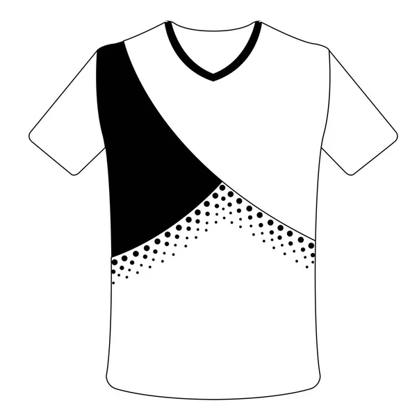 Isolée icône de chemise de sport — Image vectorielle