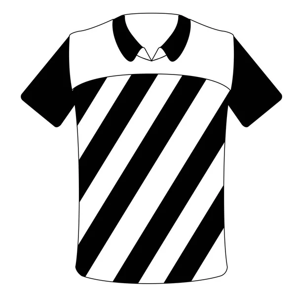 Ikona na białym tle sportowa koszula — Wektor stockowy