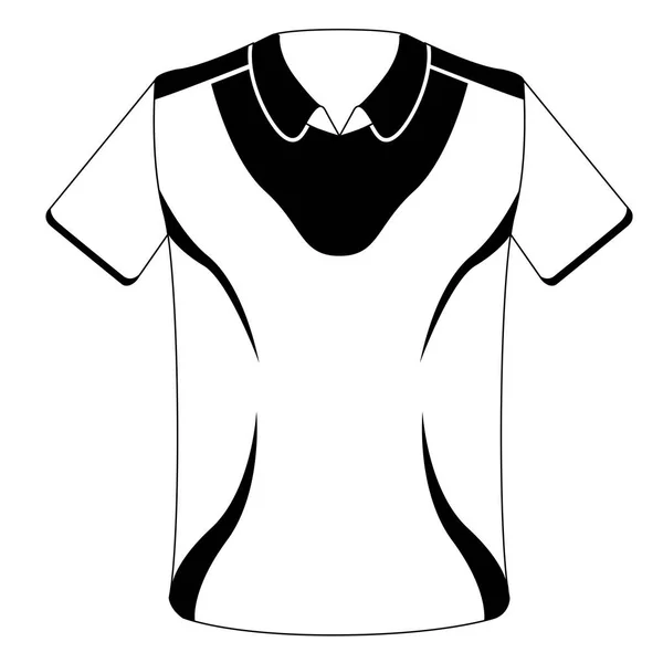 Isolée icône de chemise de sport — Image vectorielle