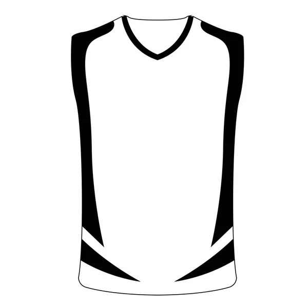 Ikona na białym tle sportowa koszula — Wektor stockowy
