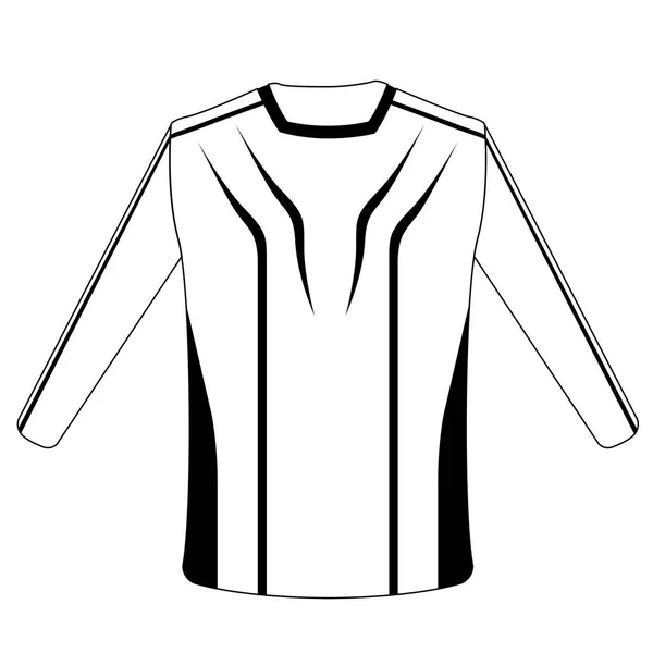 Geïsoleerde sport shirt pictogram — Stockvector