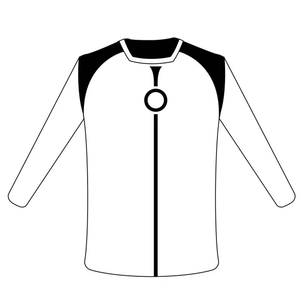 Isolée icône de chemise de sport — Image vectorielle