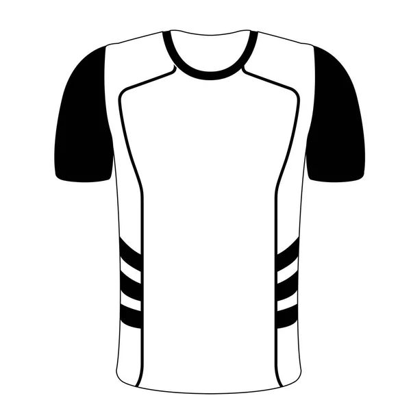 Изолированная икона спортивной рубашки — стоковый вектор