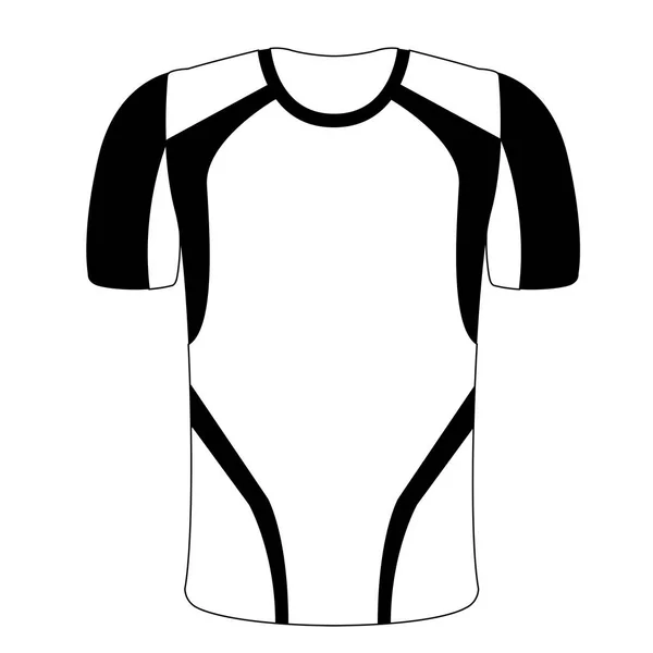 Ізольовані спортивні сорочки значок — стоковий вектор