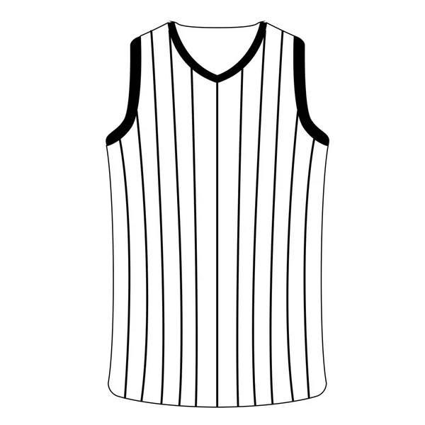 Isolée icône de chemise de sport — Image vectorielle