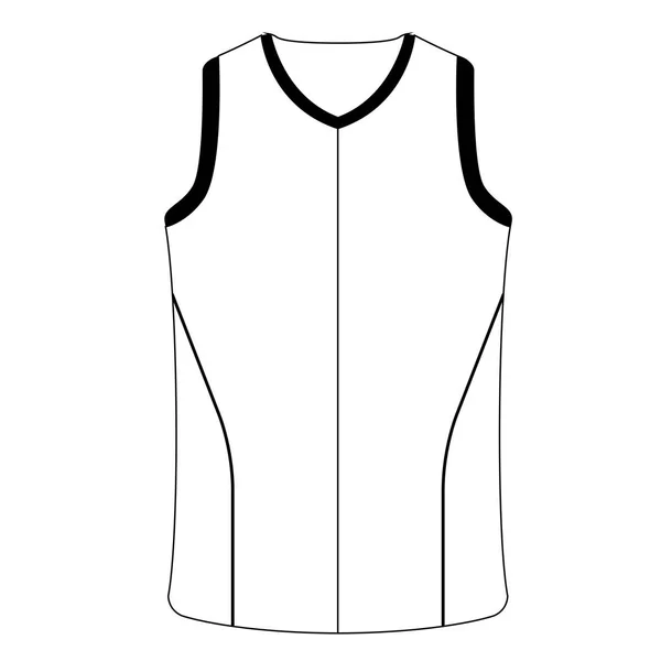 Geïsoleerde sport shirt pictogram — Stockvector