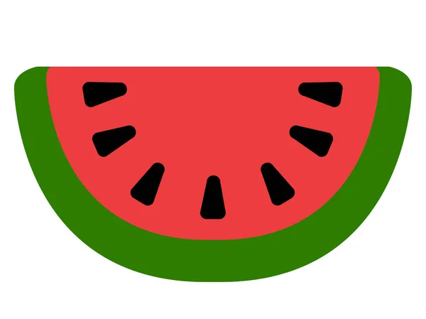 Geïsoleerde watermeloen icoon — Stockvector