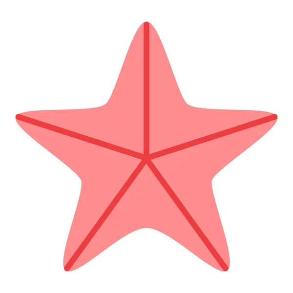 Geïsoleerde seastar pictogram — Stockvector