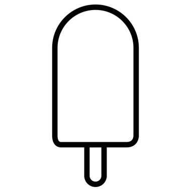 İzole buzlu çubuk simgesi