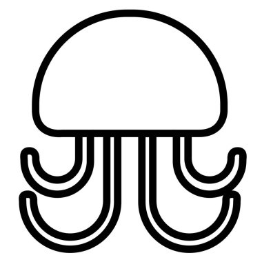 İzole denizanası simgesi