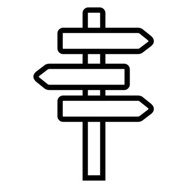 İzole campign seyahat işareti