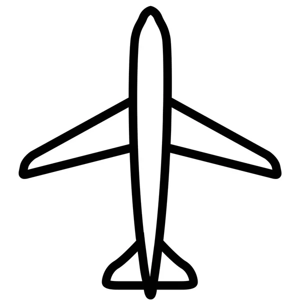 İzole edilmiş uçak simgesi — Stok Vektör