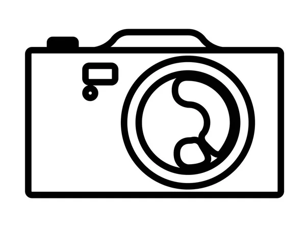 Ізольована камери значок — стоковий вектор
