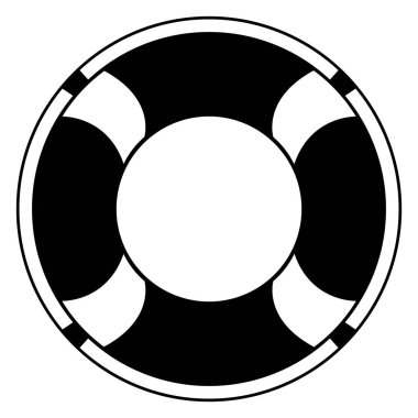 İzole cankurtaran simgesi