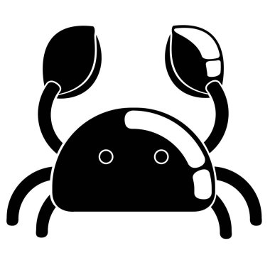 İzole yengeç simgesi