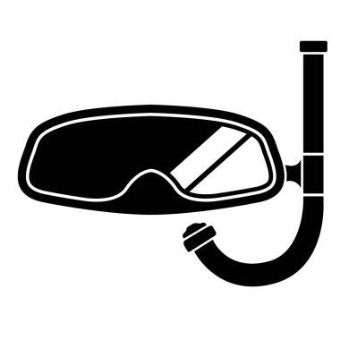 İzole şnorkel simgesi