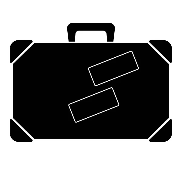 Geïsoleerde koffer pictogram — Stockvector
