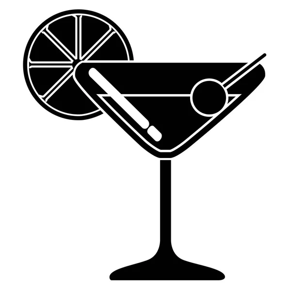 Geïsoleerde cocktail pictogram — Stockvector