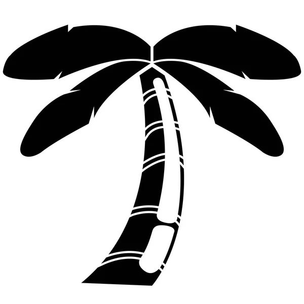Geïsoleerde palmboom icoon — Stockvector