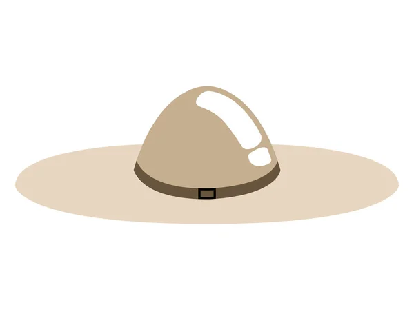 Изолированная икона летней шляпы — стоковый вектор