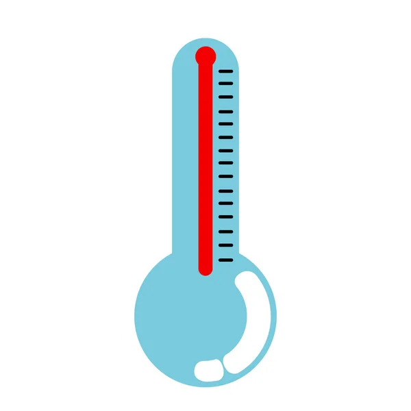 Ikona na białym tle termometr. Gorące temperatury koncepcja — Wektor stockowy