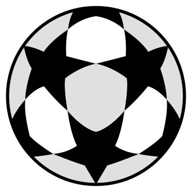 İzole futbol topu simgesini