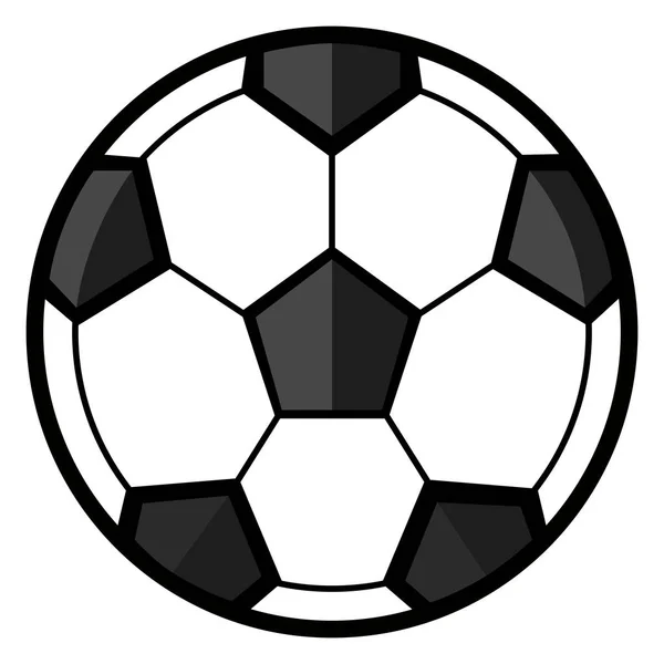 Isolée icône de ballon de football — Image vectorielle