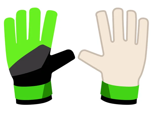 Guantes aislados de portero icono — Vector de stock