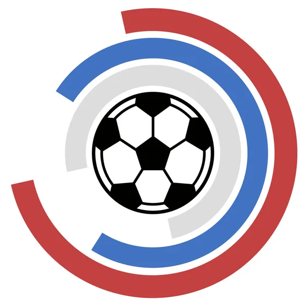 Icono de pelota de fútbol aislado — Vector de stock
