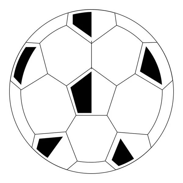 Ícone de bola de futebol isolado —  Vetores de Stock