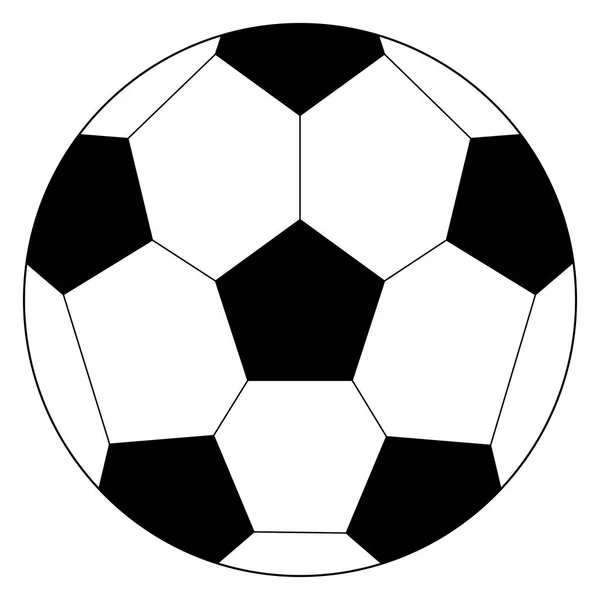 Isolée icône de ballon de football — Image vectorielle