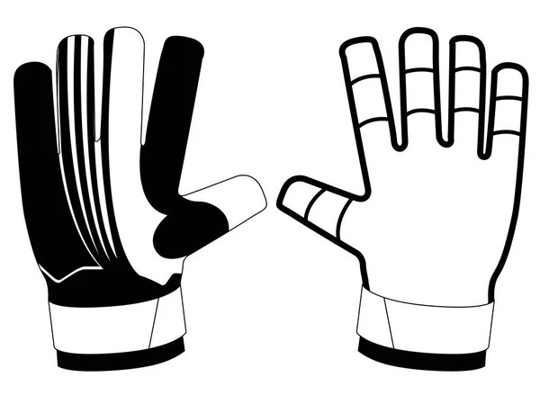 Geïsoleerde keeper handschoenen pictogram — Stockvector