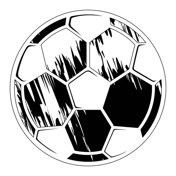 Soccer ball with a texture — Stock Vector
