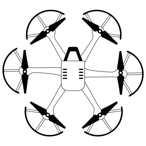 Mainan drone terisolasi - Stok Vektor